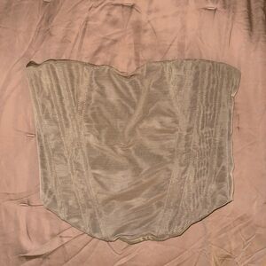 Elegant Beige Strapless Bandeau